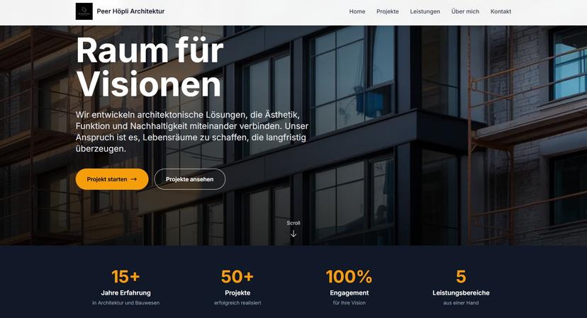 Website Höppli Architektur GmbH